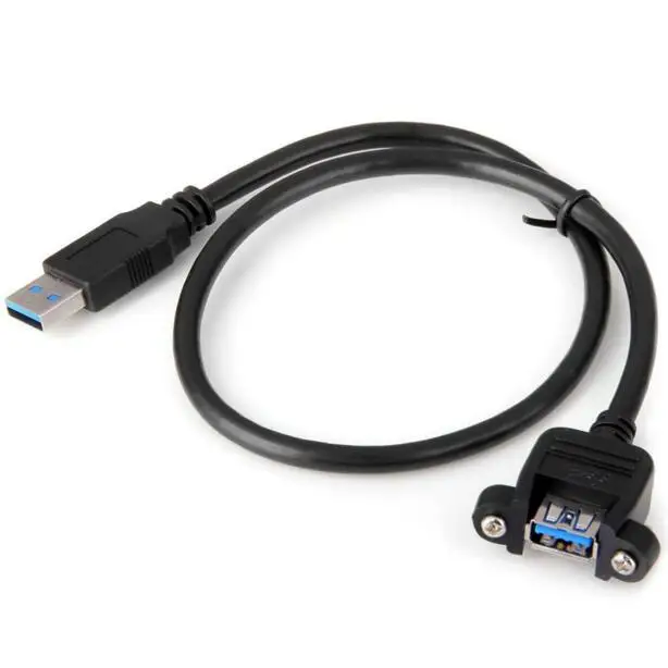 Удлинительный Кабель USB 3 0 Папа мама 50 см 80 1 5 м с винты для крепления панели + на SATA