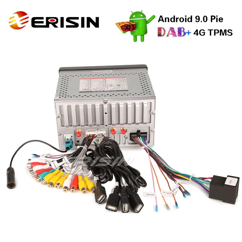 Авторадио Erisin ES4970U 7 " двойной Din DAB Android 9 0 GPS WiFi DVB T2 OBDII Bluetooth Navi 4G RDS|Автомагнитолы|