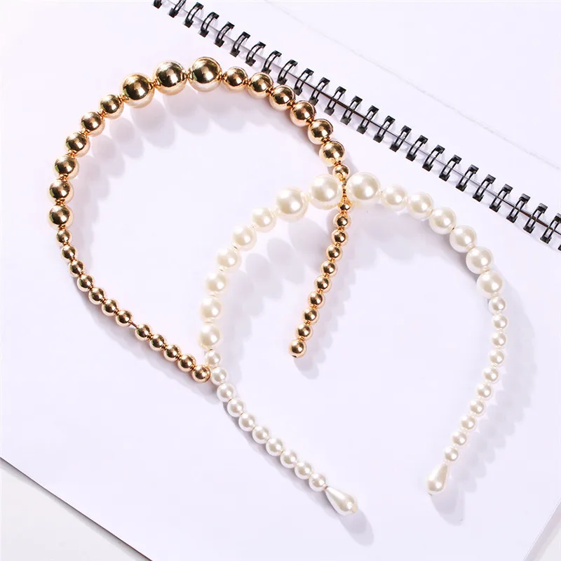 Full Plastic Beads Hairbands for Women Bohemian Romantic Dancing Headwear Trendy Hair Accessories FG011 |