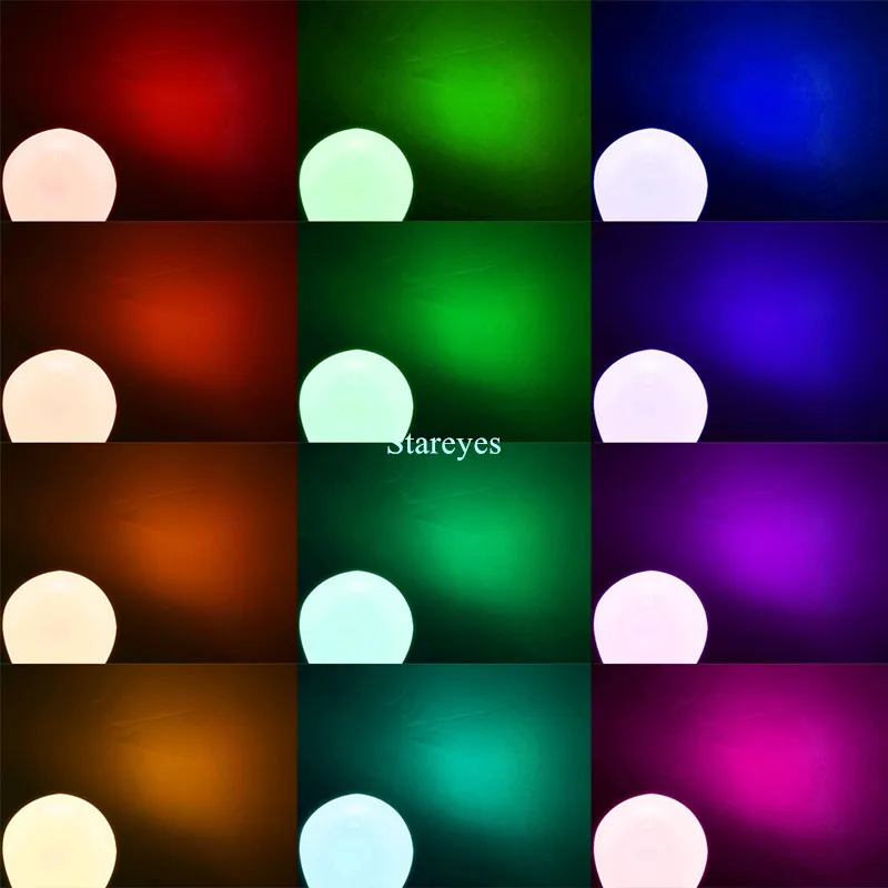 1 шт. светодиодсветодиодный лампа E27 16 цветов 3 Вт 5 10 Вт|led lamp 3w|rgb led lampled |