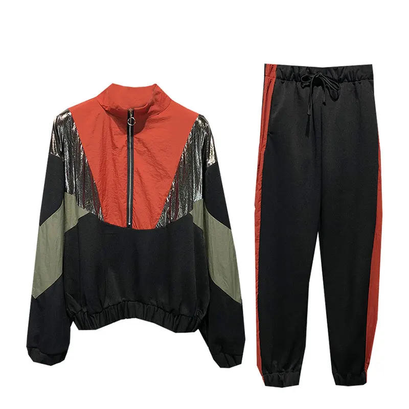 Весенняя женская одежда комплект из двух предметов 2019 Повседневный свитер с