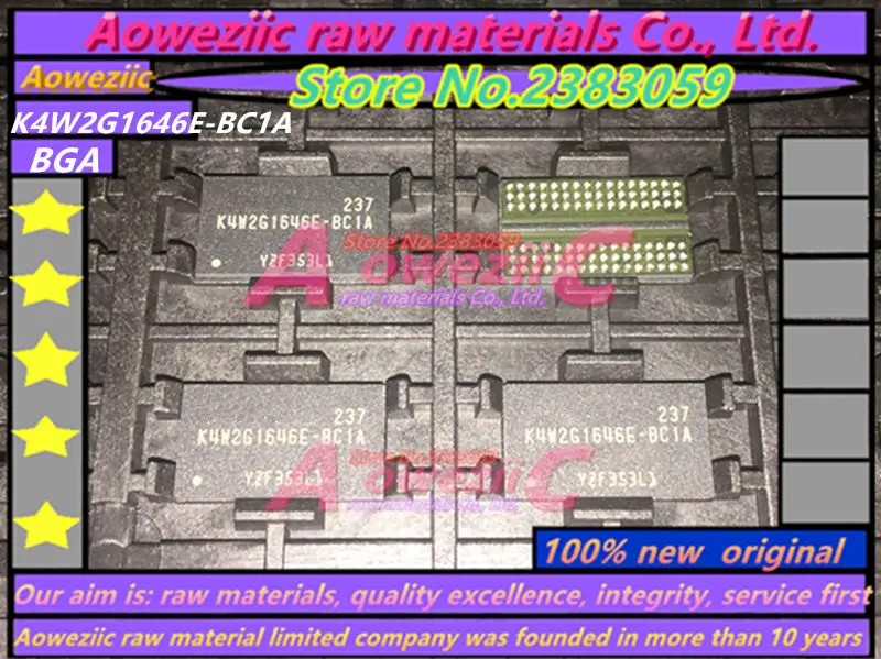 Aoweziic 100% Новый оригинальный K4W2G1646E-BC1A BGA 2G чип памяти K4W2G1646E BC1A | Электроника