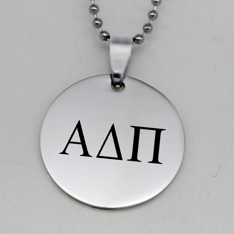 Новинка ювелирное изделие унисекс из нержавеющей стали с греческой буквой Alpha Delta