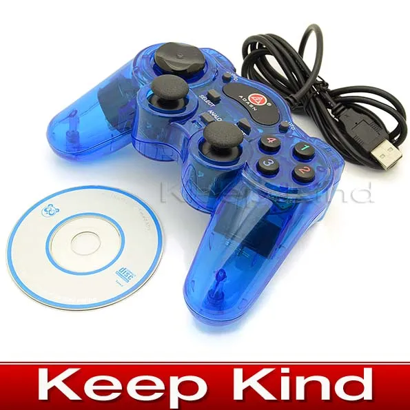Freeshipping Двойной Контроллер Шок USB PC Gamepad Джойстик Для Win 7/Win 8/Win 10 ALP019 | Электроника