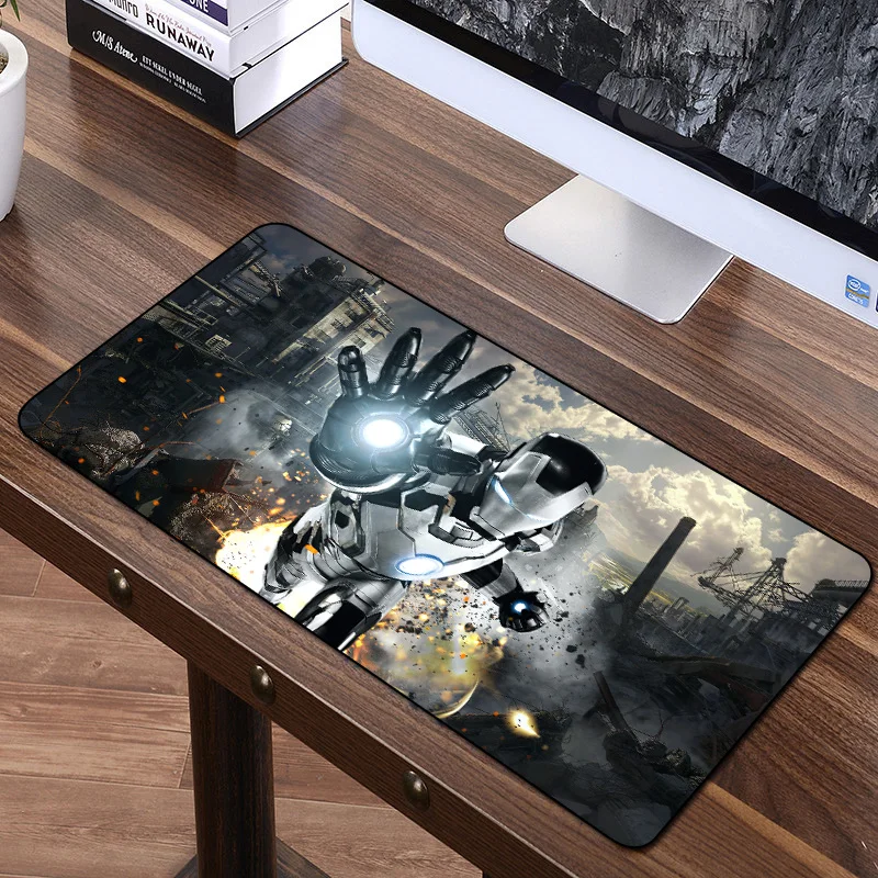 FFFAS 60*35 см Коврик для мыши Мстители Бесконечность войны аниме игровой большой коврик для мыши геймерский коврик для клавиатуры танос Железный человек Капитан Америка