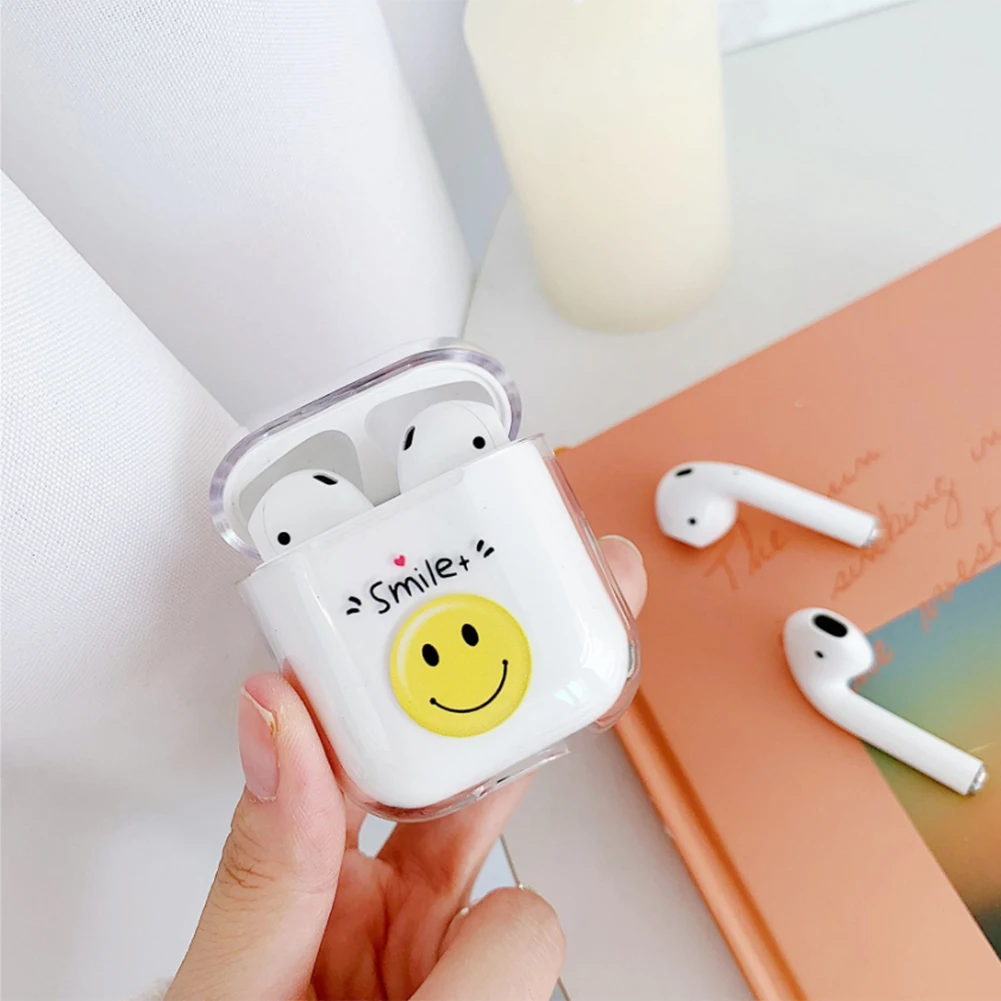 Жесткий прозрачный чехол для наушников из поликарбоната AirPods 1 2 оболочка Apple Pods