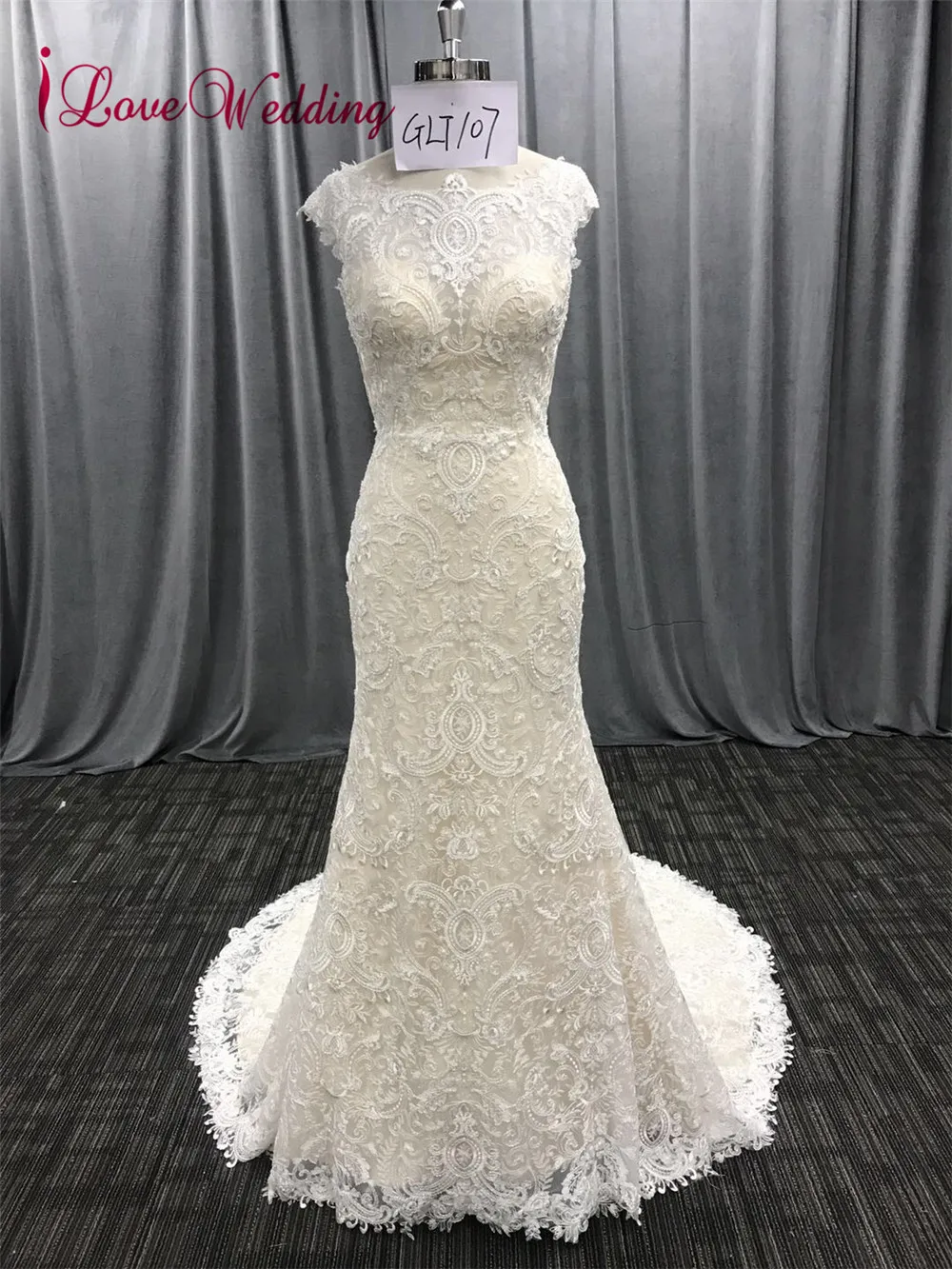 ILoveWedding/длинное кружевное платье в богемном стиле с вышивкой виде Русалочки