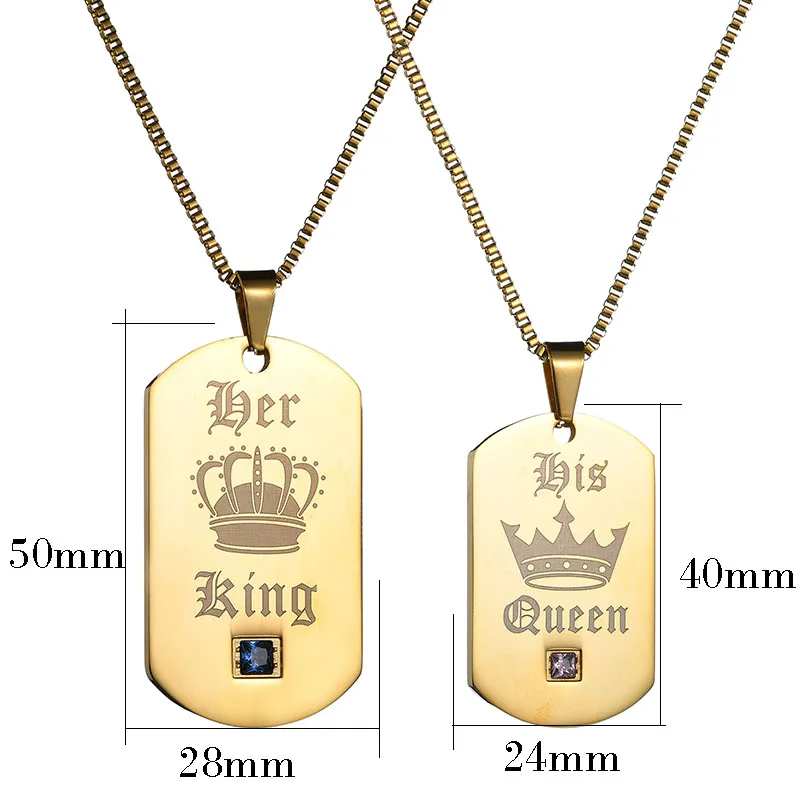Ожерелье с кулоном UZone Tags ожерелье короной королевы для подруги подарки |