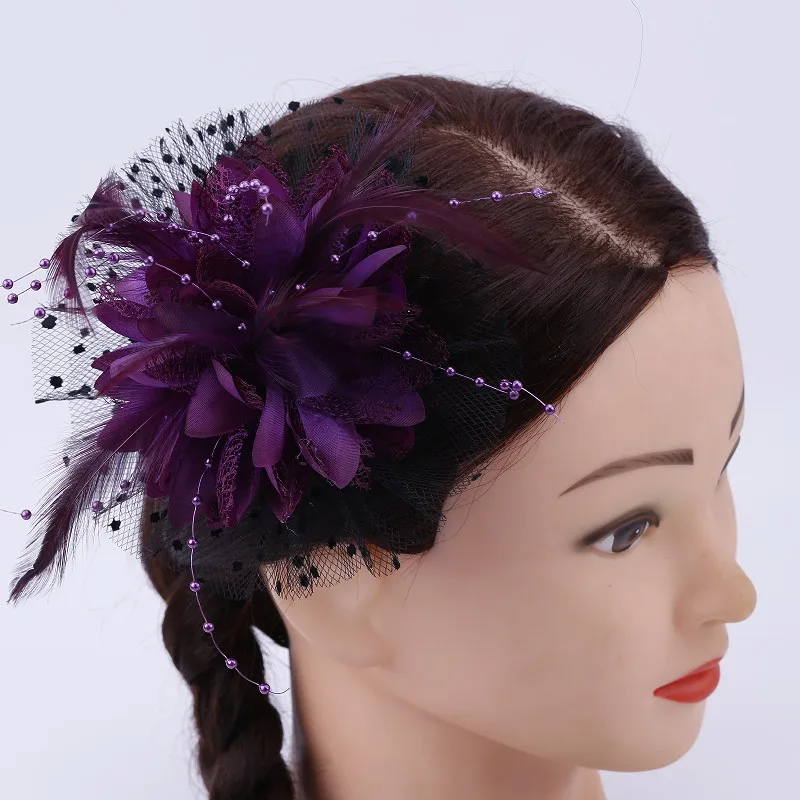 2 шт. вуалетка с перьями и для женщин день свадьбы Свадебная вечеринка Свадебные
