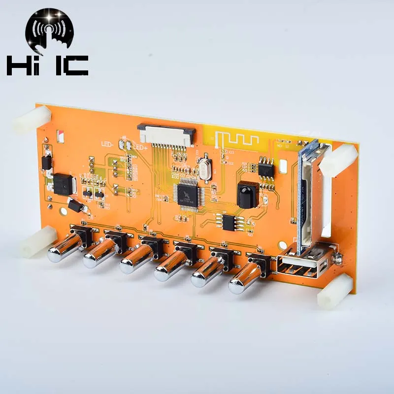 Беспроводной Bluetooth аудио приемник MP3 WAV WMA декодер плата DAC модуль USB TF радио для