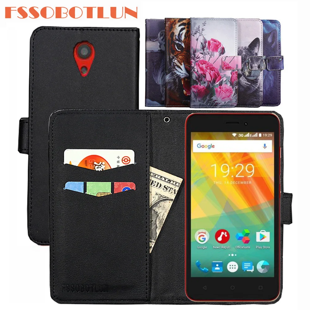 

FSSOBOTLUN для Prestigio Wize G3, чехол из искусственной кожи, Ретро стиль, откидная крышка, оболочка, магнитный модный кошелек, чехлы с подставкой, ремеш...