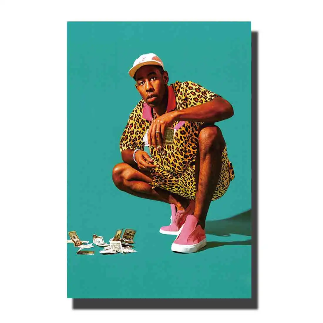 Плакат на заказ Настенный декор Тайлер творческий хип-хоп рэп 27x40 24x36 14x21 холст