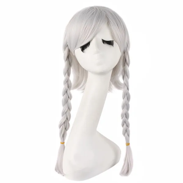Аниме Проект Косплей головные уборы мода прекрасный Кудрявый Длинный двойной