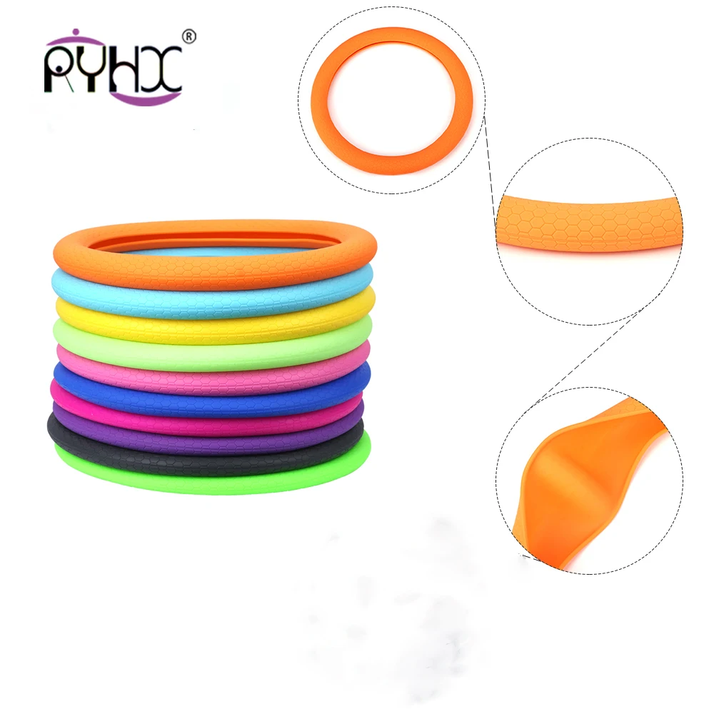 Универсальный Цветной защитный чехол на руль нескользящий Мягкий силиконовый