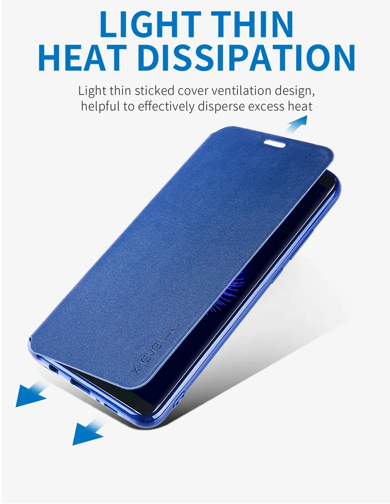 Кожаный чехол-книжка X-Level для samsung Galaxy M10 M20 A10 A20 A30 A40 A50 A70 ультратонкий кожаный чехол для бизнеса