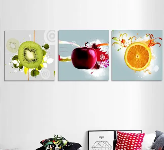 3 шт. масляная Печать на холсте для кухни|print on canvas|canvas artkitchen wall art |