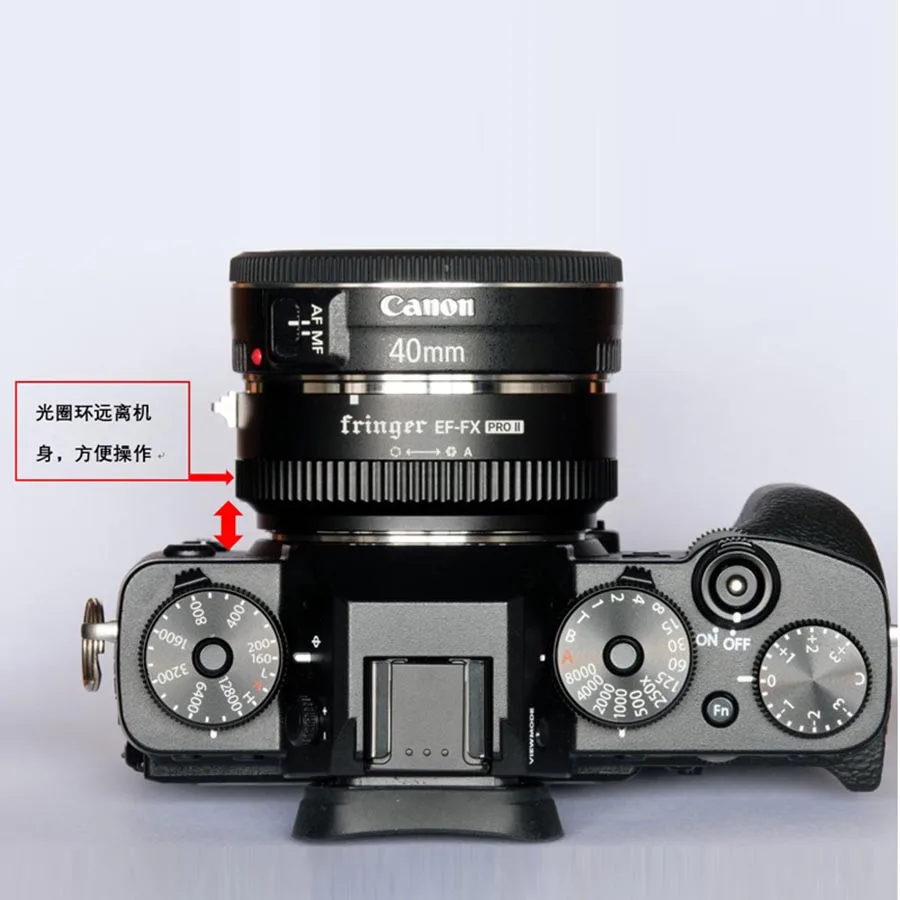 Fringer EF-FX PRO II Автофокус адаптер для Fujifilm крепление для объектива USM Canon EF объектив совместим для ЖК-дисплея с подсветкой Fujifilm X-E EF-FX2 PRO X-H X-T X-PRO