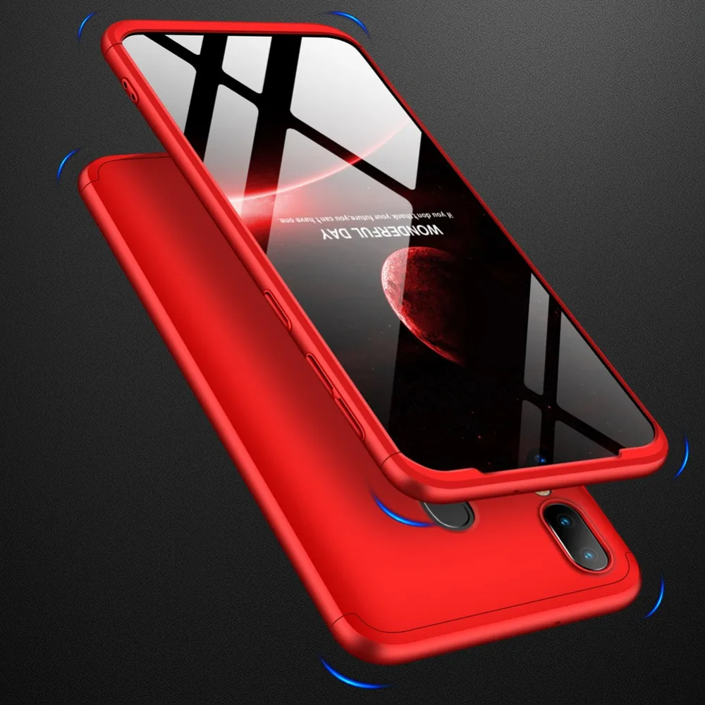 100pcs 3-в-1 360 Защитный чехол для телефона для Xiaomi 9 9SE Redmi Note 7 Pro 6 Pocophone F1 8 Lite 8SE плей хард Пластик полное покрытие