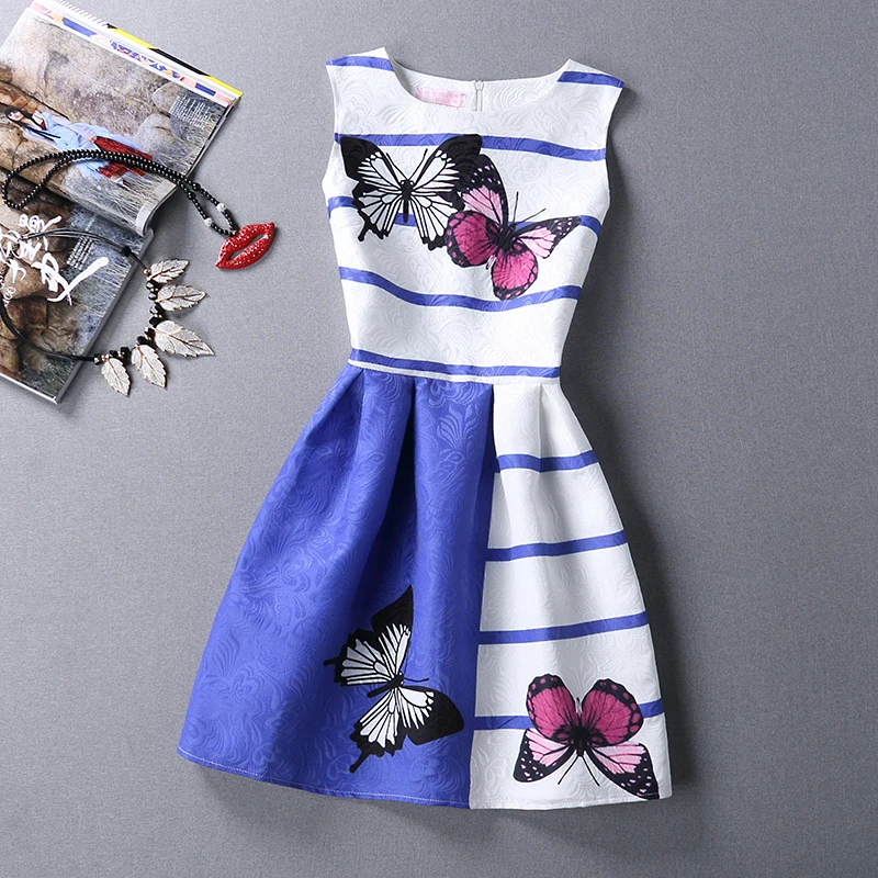 Женское летнее жаккардовое платье с принтом без рукавов|summer dress|summer dress womencasual |