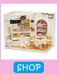 Сборка DIY кукольный домик игрушка деревянная Miniatura кукольные домики миниатюрный кукольный домик игрушки с мебели светодиодный светильник подарок на день рождения