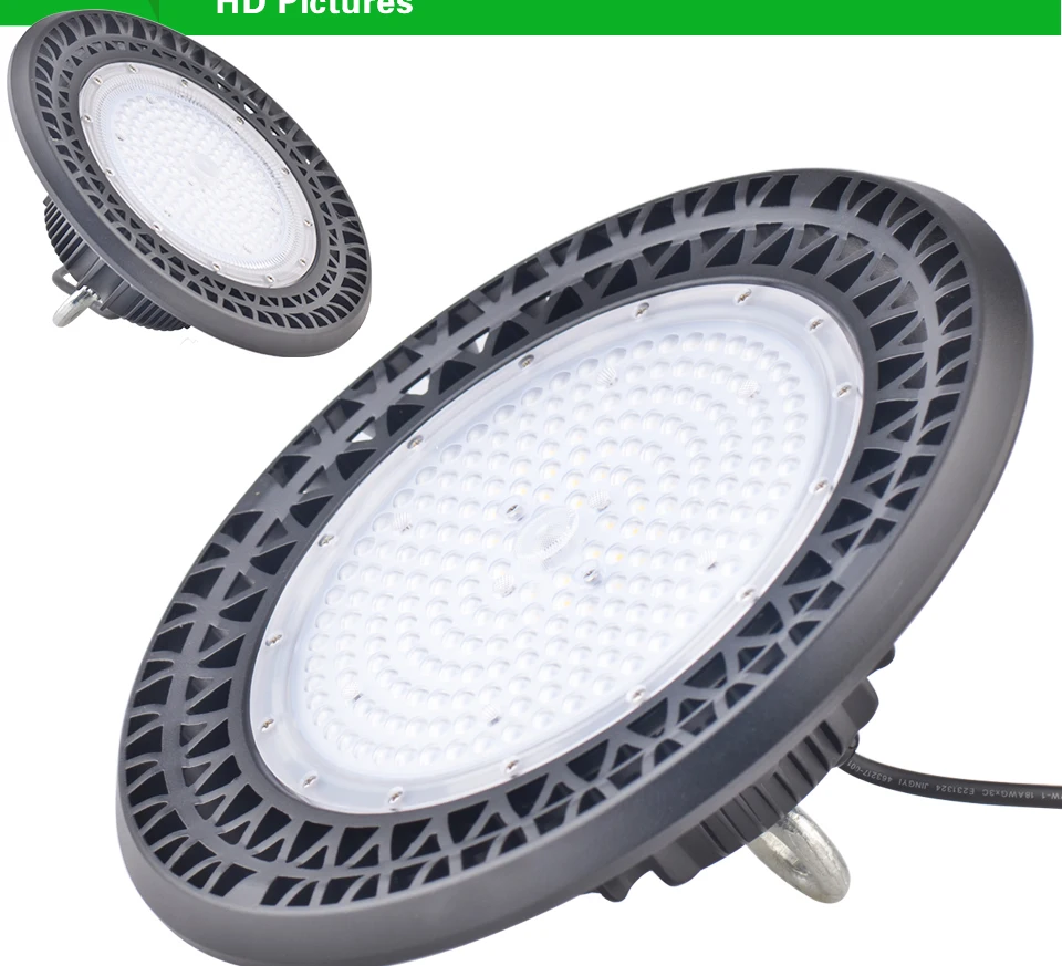НЛО led lampen industrieel taller светильник НЛО высокого залива свет bouwlamp гараж лампы Семинар свет 150 w черный лампа склад