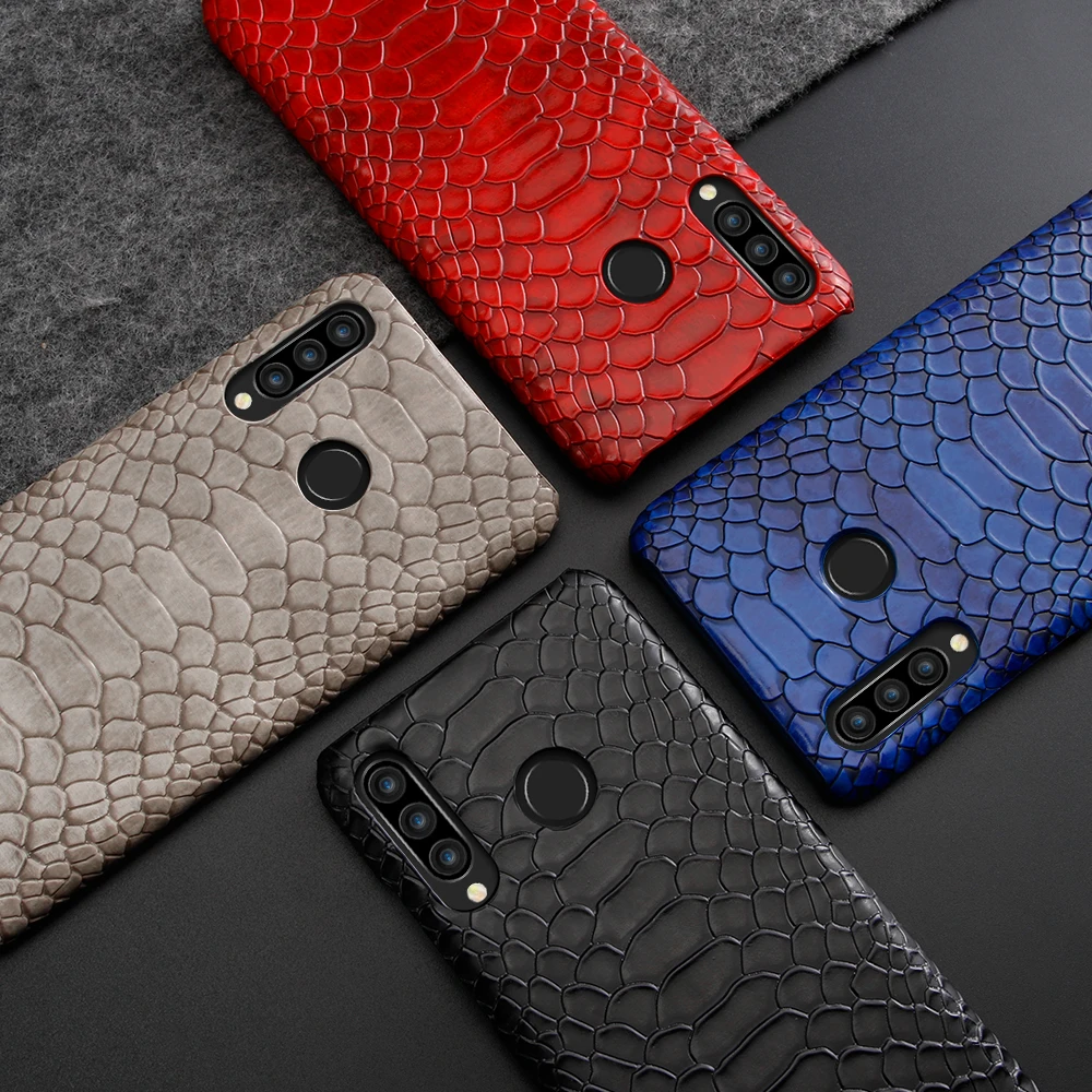Высокое качество змеиная кожа чехол для huawei P20Lite Nova3E PC чехол идеально подходит для huawei P30Lite Nova4E чехол для телефона