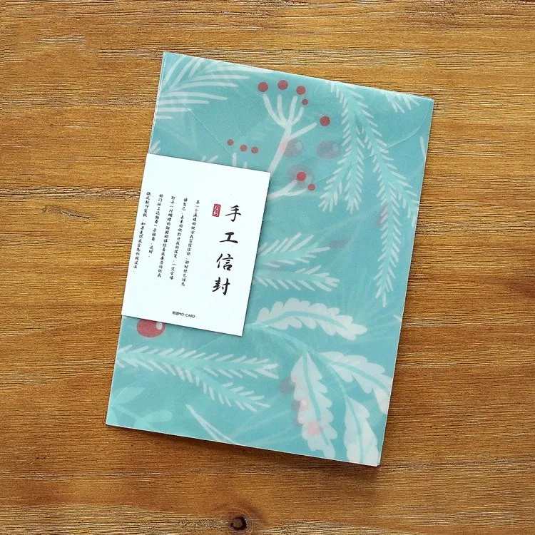 qrhy 3 шт./компл. милые, миленькие в японском стиле(«Каваий»), цветочно-фруктовым рисунком, серной кислоты Бумага конверт для Почтовые открытки подарок для детей школьные принадлежности Канцтовары для студентов - Цвет: qrhy