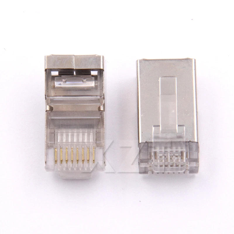Rj45 экранированный cat6 экранированные сетевые разъемы 50 шт./лот rj45 разъем 8p8c