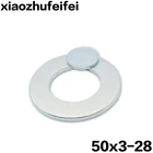 Сверхпрочные кольцевые магниты neodimio, 1510 шт., дисковые 50 мм x 3 мм, отверстие 28 мм, редкоземельный неодимовый магнит imanes 50*3-28 мм