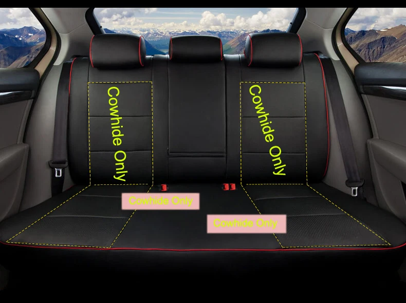 AUSFTORER натуральная кожа 3 ряда 6 и 7 чехол для сиденья для Volkswagen(VW) Sharan 2011- автомобильные чехлы для автомобильных сидений Аксессуары