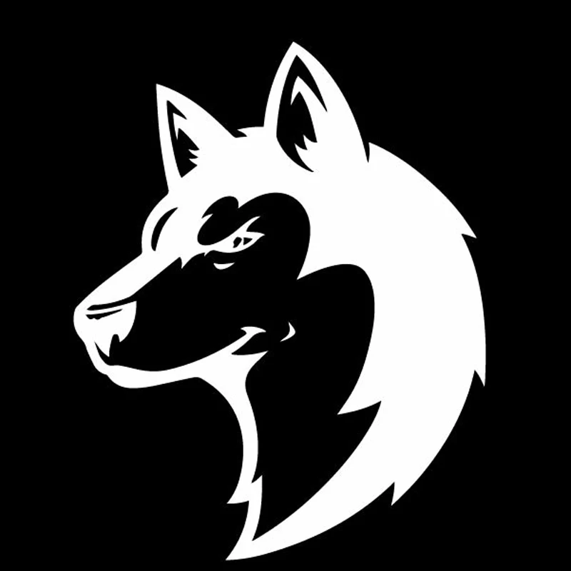 YJZT 13CM*16.2CM Handsome Wolf Car Sticker Vinyl Decal Decor Bumper Accessories Black/Silver C4-1178 | Автомобили и мотоциклы