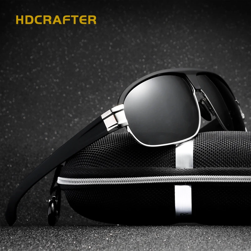 Мужские солнцезащитные очки HDCRAFTER брендовые дизайнерские поляризационные для
