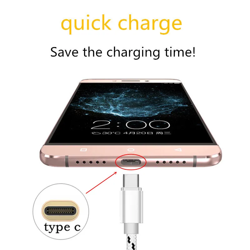 Кабель USB Type C для Xiaomi Redmi Note 7 Mi 9 быстрое зарядное устройство кабель синхронизации