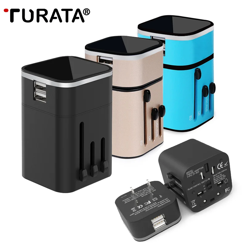 TURATA универсальное usb зарядное устройство 2 Порты и разъёмы Быстрая зарядка Travel