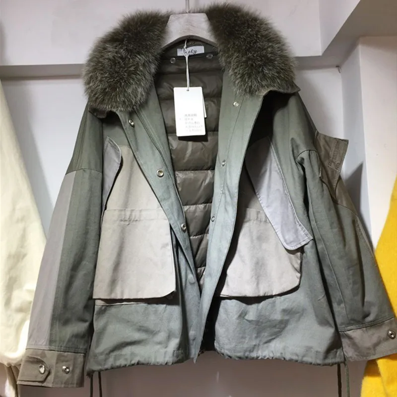 

Hot Women's Winter Windproof Warm Windbreaker With Detachable Duck Down Liner Female Outdoor Camping Trekking Thickness Clothes