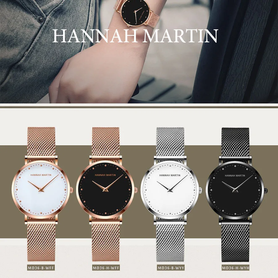Женские модные наручные часы из черной стали деловые Часы Montre Femme Milan Steel