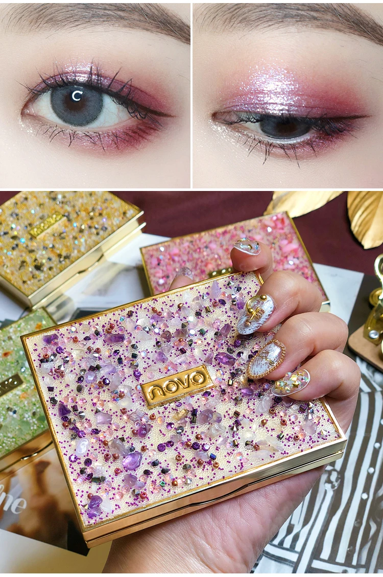 Бренд Shimmer Matte Makeup Pallete 9 цветов блеск прессованные тени для век Палитра бриллиантов макияж тени для век Палитра для пигментов косметика