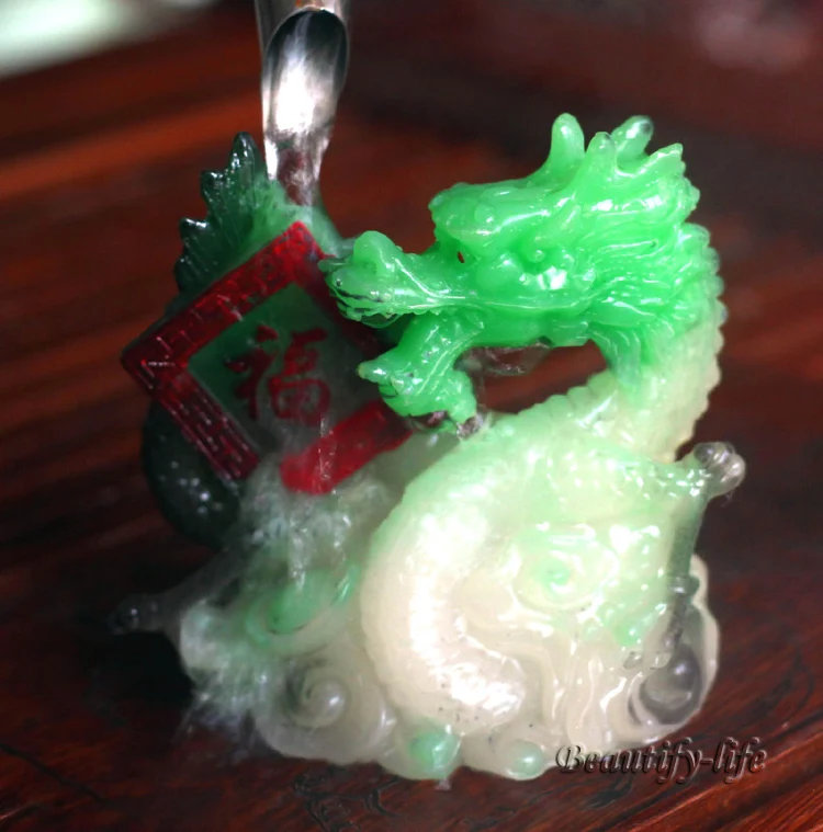Allochroic талисман зеленый счастливый Дракон фэншуй лучшие подарки новый подарок
