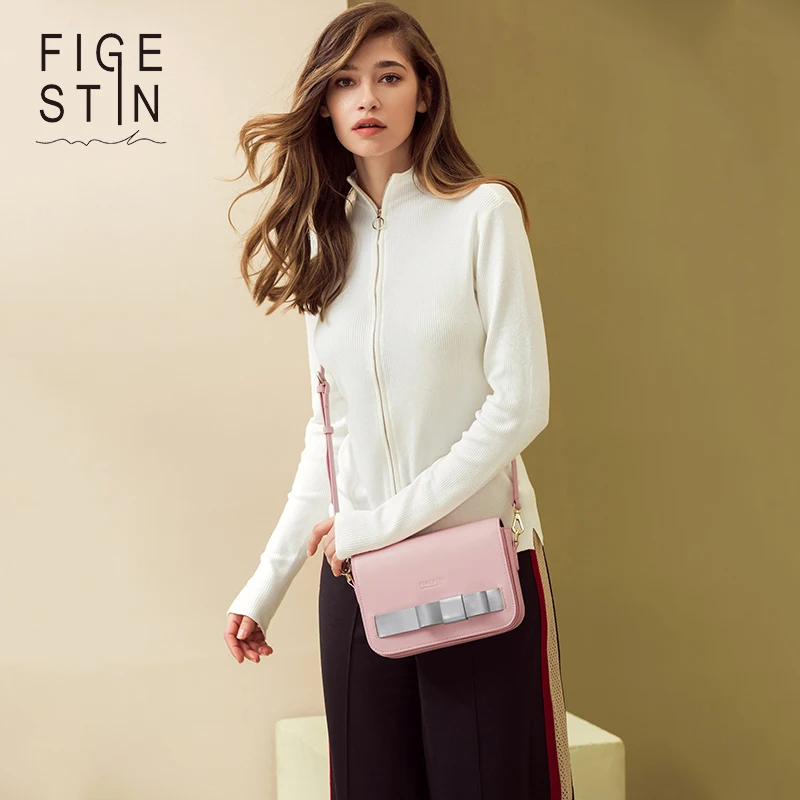 FIGESTIN женские Сумки На Ремне Мода Розовый Чехол Молнии Небольшой Лоскут Роскошные