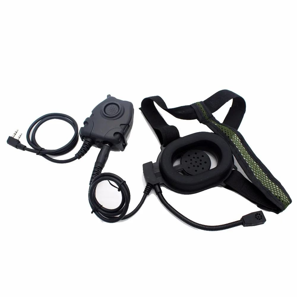 XQF HD01 Z Тактический Bowman Elite II Peltor PTT гарнитура для Kenwood Retevis RT-5R рация BaoFeng UV-5R UV-5X + BF-F8 |