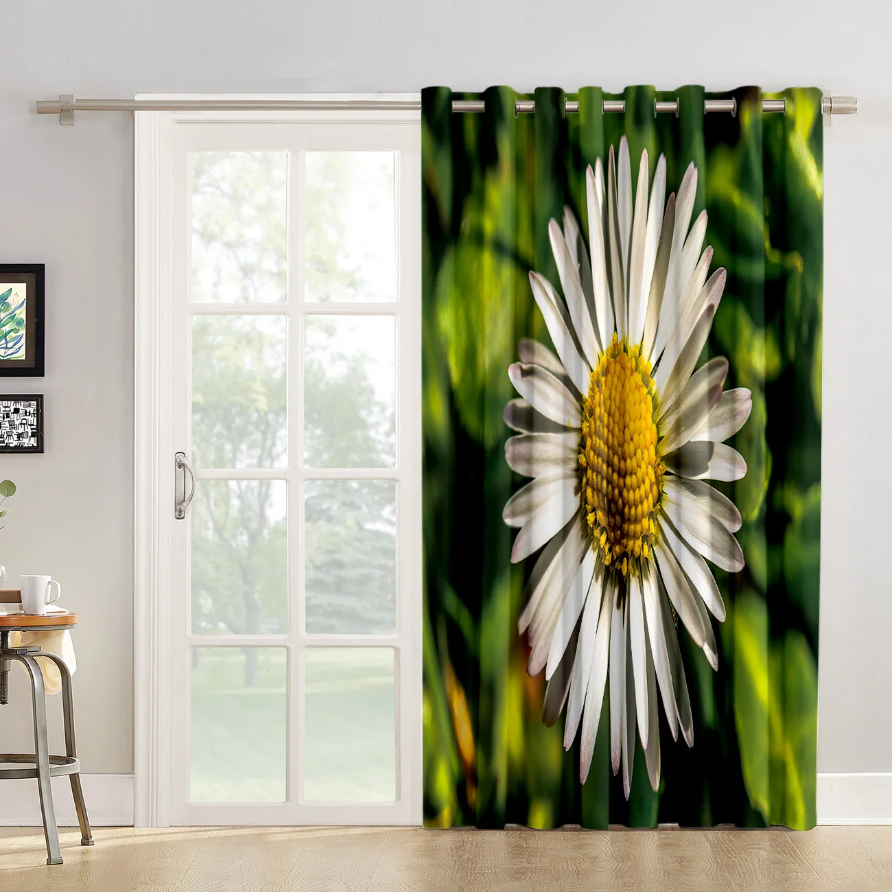 Весенние оконные шторы Daisy Flower Valance для гостиной ванной комнаты кухни помещений
