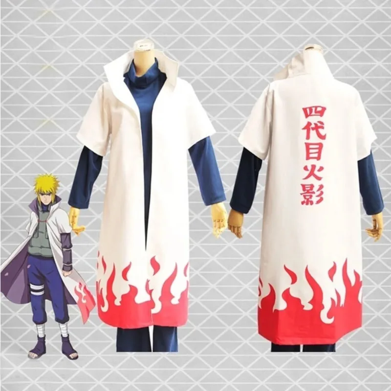 Аниме Наруто 4 го Hokage Yondaime Minato Namikaze Хэллоуин косплей костюм плащ пальто| |