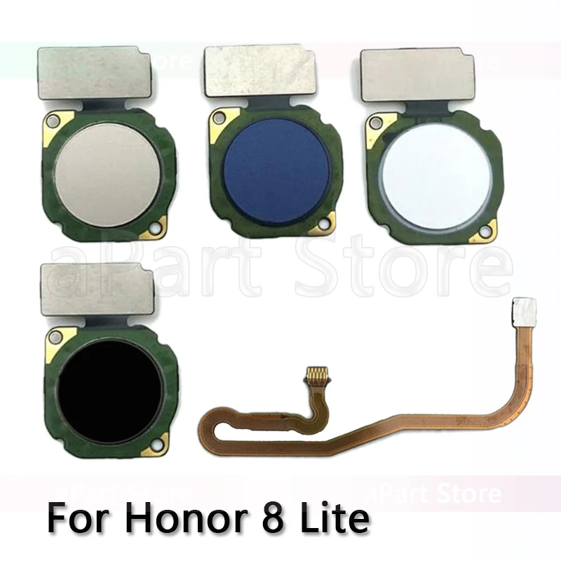 Главная кнопка назад ключ датчик отпечатков пальцев гибкий кабель для Huawei Honor 8 Lite