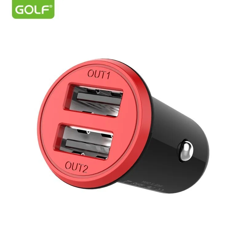 GOLF Mini USB Автомобильное зарядное устройство для мобильного телефона планшет gps 3.4A