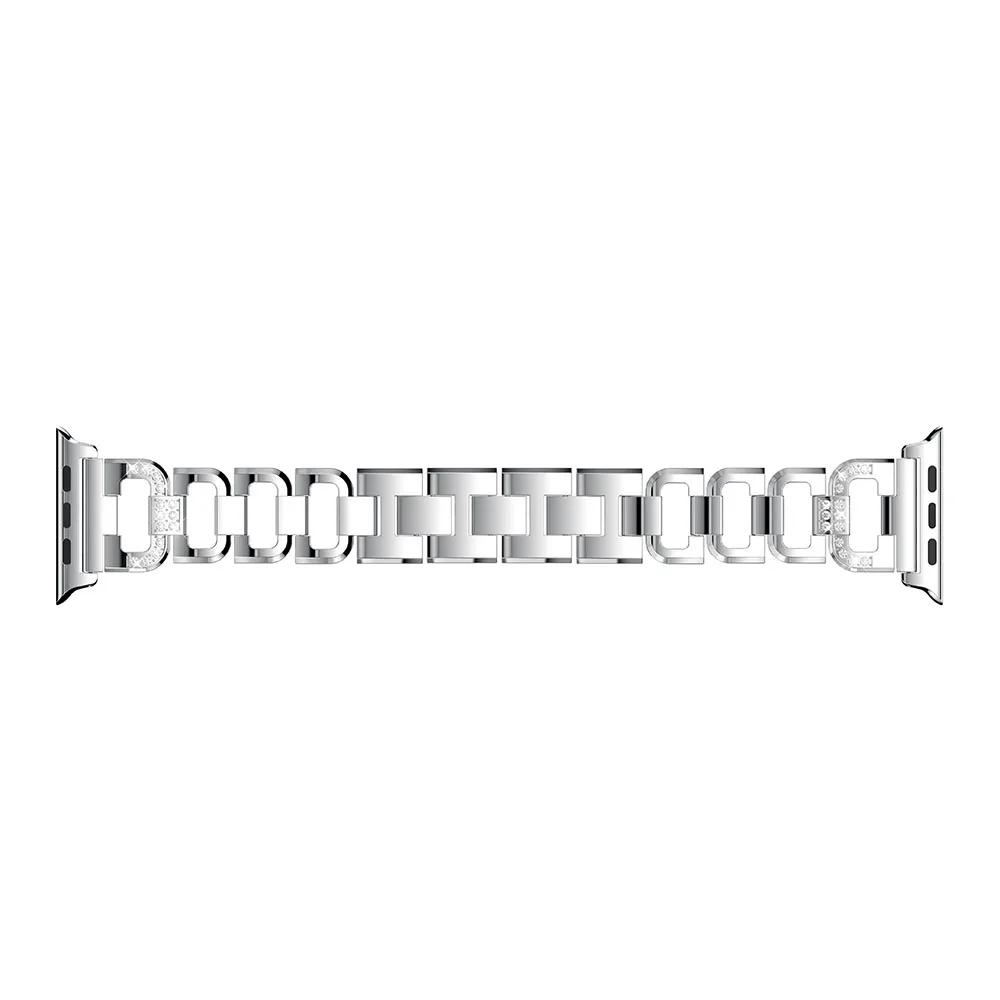 Ремешок из нержавеющей стали для Apple Watch Band 38 мм 40 42 44 браслет iWatch 6 5 4 3 2 1 SE модные