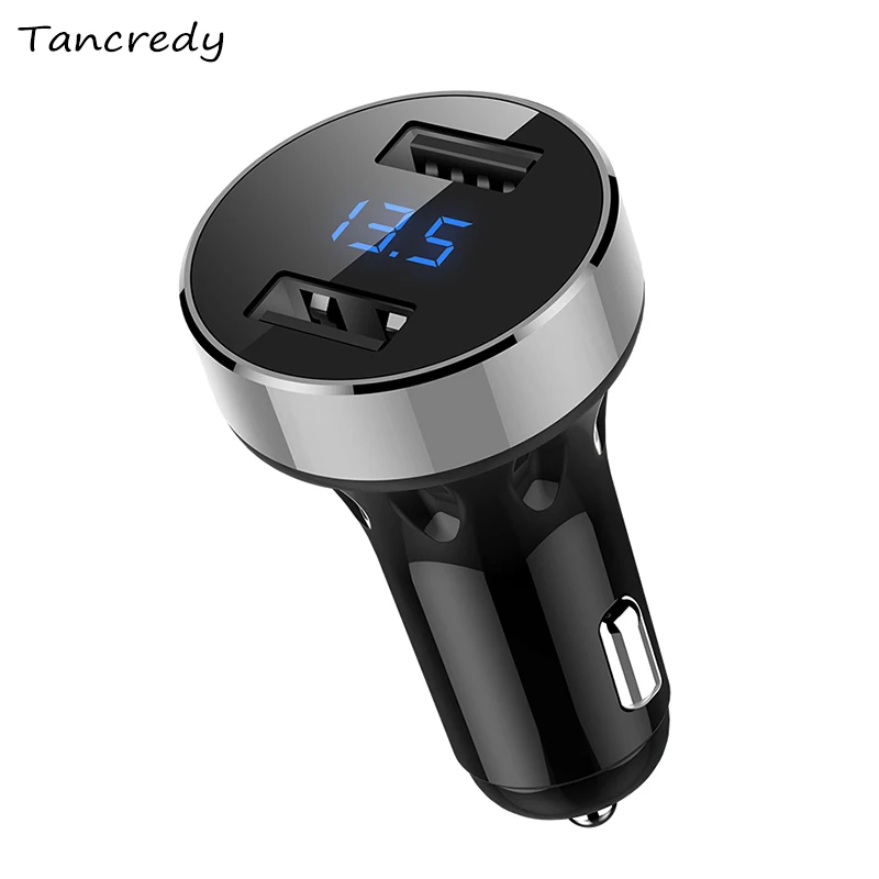 Новый двойной Переходник USB для зарядки в машине Быстрая зарядка 4.8A цифровой