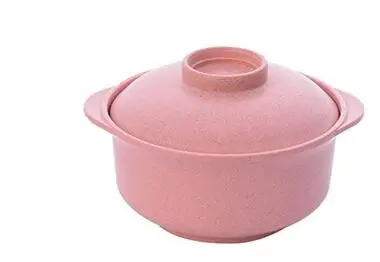 H495 Nordic Powder HOMETREE 1 шт. Пшеничная солома мгновенные миски для лапши с крышками горячий рисовый суп пищевой контейнер кухонный капля Совы здоровая посуда H495 - Цвет: H495 Nordic Powder