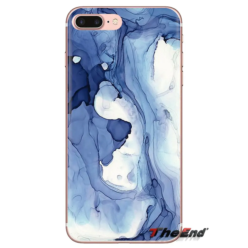 For iPod Touch Apple iPhone 4 4S 5 5S SE 5C 6 6S 7 8 X XR XS Plus MAX Crack White Black Marble Art Pattern Transparent TPU Cover |