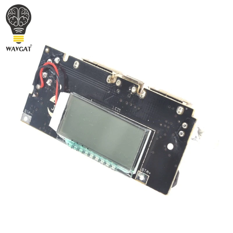 Двойной USB 5 в 1 а 18650 Мобильный Внешний аккумулятор зарядное устройство PCB модуль