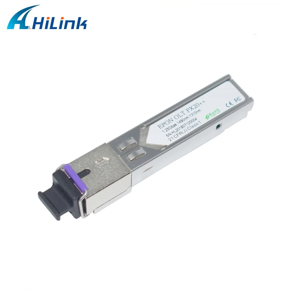 EPON OLT PX20 ++ 20 км 4 6 дБ питание Tx1490/Rx1390 1 25 GGbps/1 Гбит/с SFP BiDi SC/UPC коммерческая